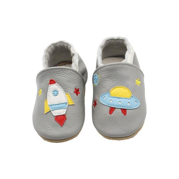 Chaussures Bébé En Cuir Souple - Taille 12-18 Mois - Marque Soft - Neuf Sans Emballage - Uni.sexe