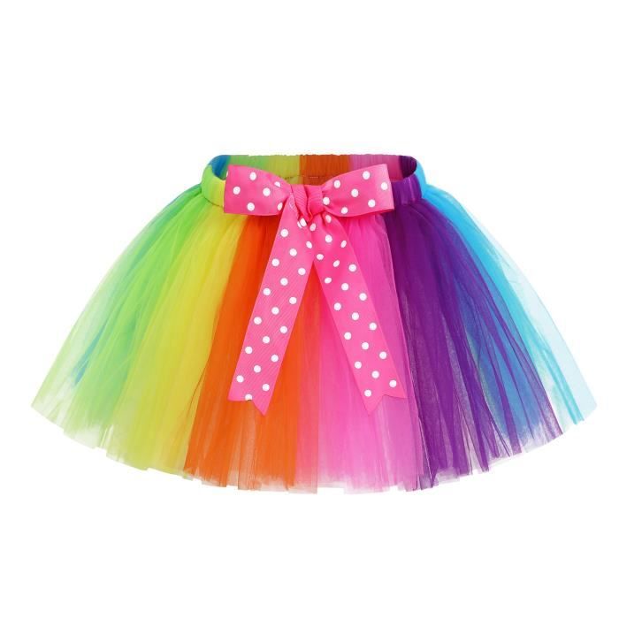 Jupe arc en ciel fille clearance