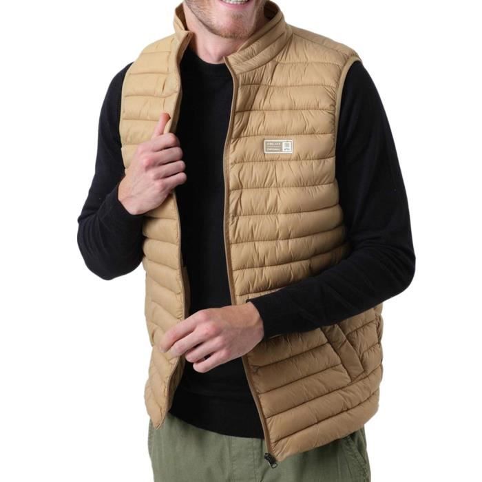 Doudoune sans manche top camel homme