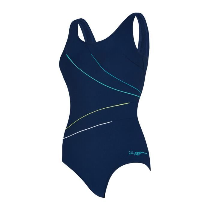 Maillot De Bain Fille Zoggs Cottesloe Sportsback - Bleu Marine - Taille UK 12 Ans