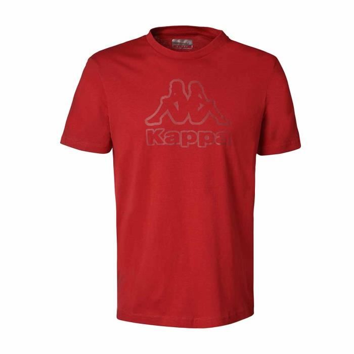 T-shirt Cremy Sportswear pour Homme - KAPPA - KorpoColors - Rouge - Multisport - Coupe droite - 100% coton