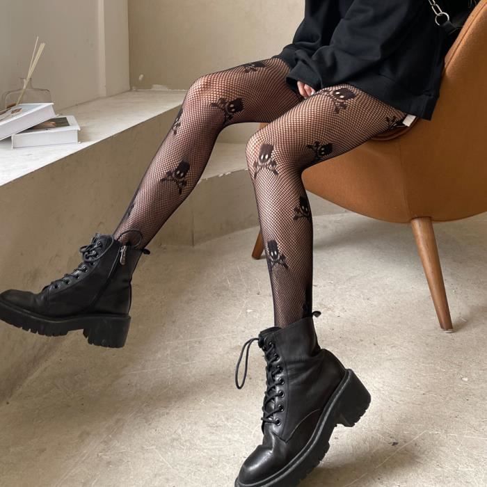 Bas Autofixants Cuissardes Style Japonais – Dentelle Et Lacets Pour Un Look Kawaii Et Confortable