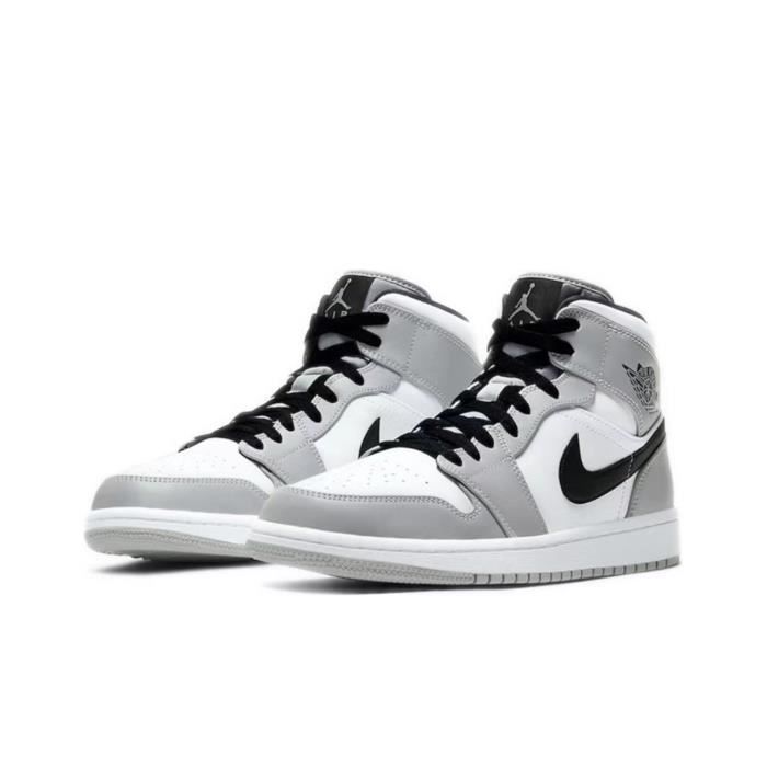 jordan air jordan 1 mid 'light smoke grey' smoke grey 'petit dior! chaussures de basket - ball vintage hommes smoke grey