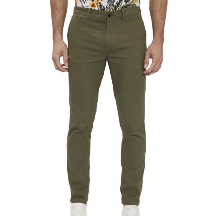 Pantalon kaki homme on sale jack and jones