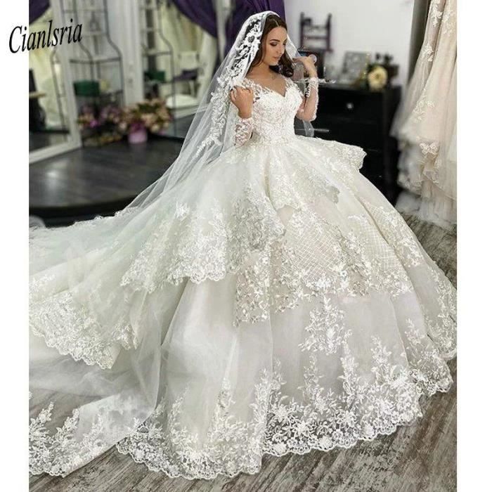 Gants De Mariée En Dentelle Sans Doigts - Blanc, Décorés Strass Et Nœud - Pour Mariage, Soirée Élégante