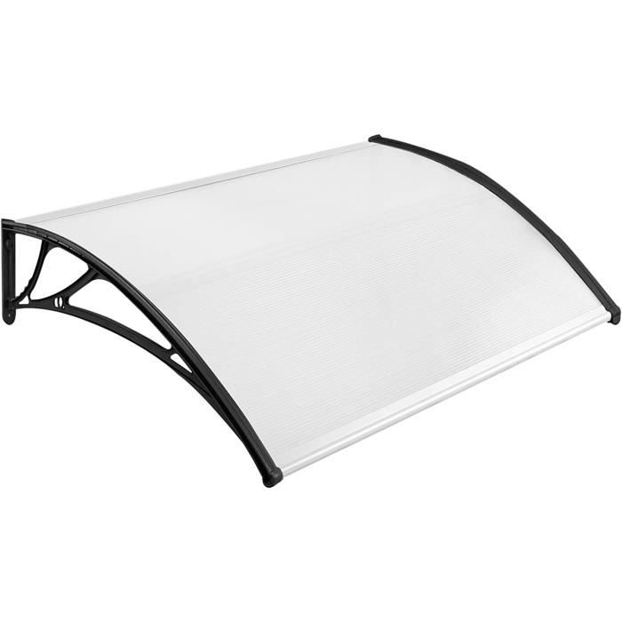 Auvent De Porte D'entrée 120 X 60 Cm, Abri Anti-pluie Pour