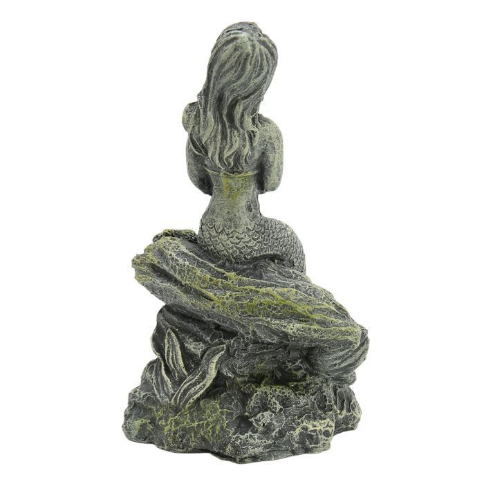 Statue deco,petite sirène,Lotus,feuille,poulpe,Terrarium,Figurines d