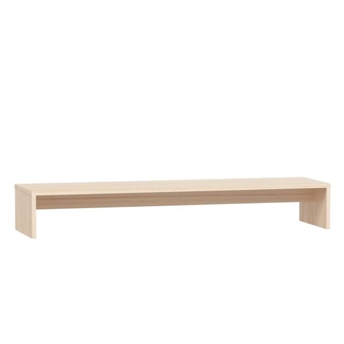 Omabeta Meubles TV - Support de moniteur 100x27x15 cm Bois de pin solide - M09012