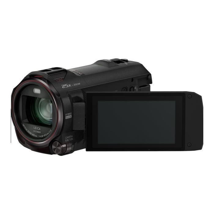 Panasonic HC-VX981 Caméscope 4K - 30 pi-s 18.91 MP 20x zoom optique Leica carte Flash Wi-Fi noir