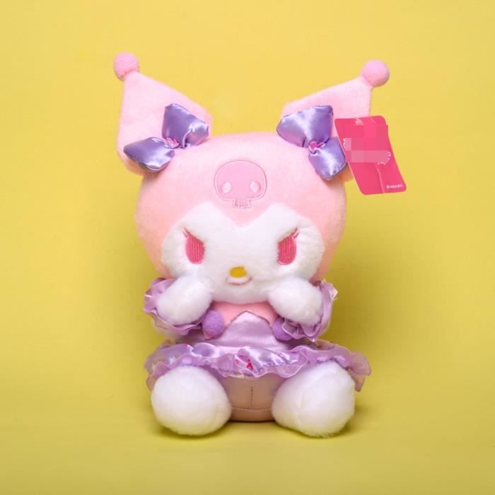 Sanrio Kuromi melodyMinecraft Basic Figurine en peluche Axolotl de 20cm, poupée douce inspirée du personnage du jeu vidéo