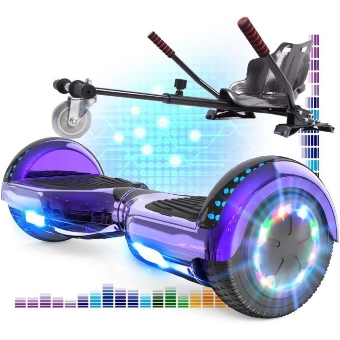Hoverboard Enfant 6.5 Pouces Bluetooth LED Galaxy Violet - Cdiscount Sport