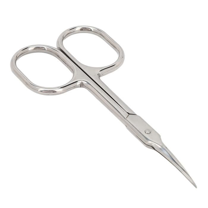 Ciseaux à Cuticules K-Pro Avec Pointe Fine - Couleur Noire - Outil Précis Pour Manucure - Neuf