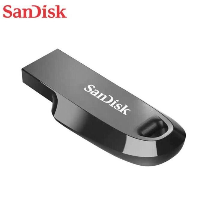 Clé USB - SanDisk - Ultra Curve - 256Go - USB 3.2 Gen1 - 100MB/s