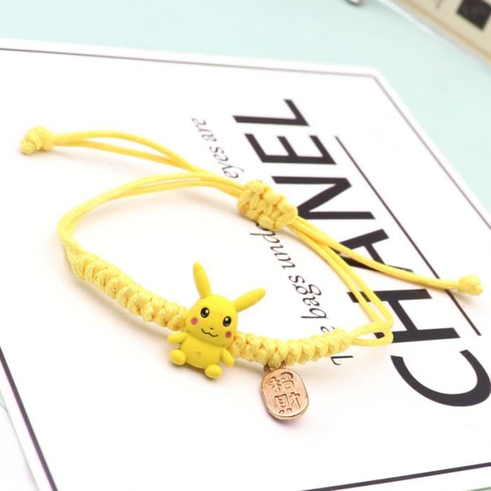 Bracelet - Pokémon - Pikachu - Doré - Taille réglable - Mixte