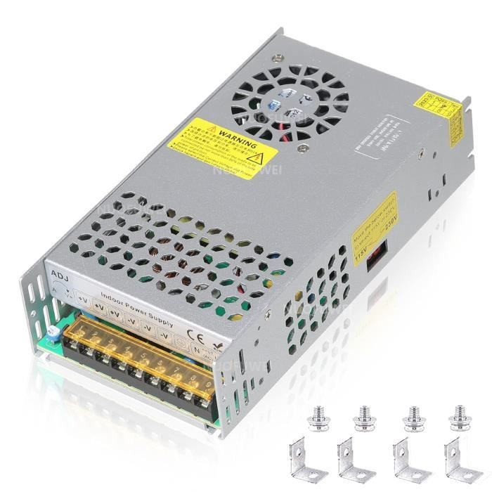 DC 12V 50A 600W Voeding Transformator 110V/220V AC naar DC 12V voeding Adapter 12Volt 50A Transformator voor Motorpomp LCD Monitor CCTV Beveiligingscamera Auto Stereo 3D Printer en meer 12V Apparaat