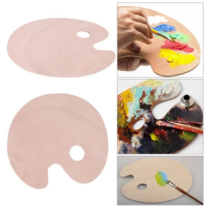 PALETTE BOIS OVAL 30X40Cm - PALETTES Par BEAUX ARTS