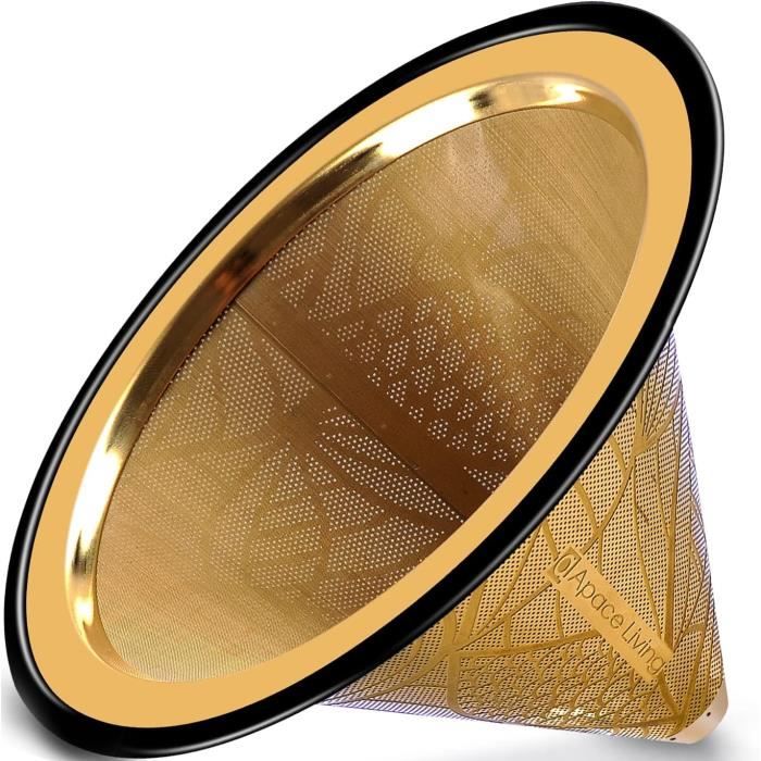 Filtre A Cafe Reutilisable Porte-filtre Café Réutilisable QELLON 51mm - Support Pour Machine Expresso Homix 60mm 15-20 Bars Filtre Réutilisable Expresso