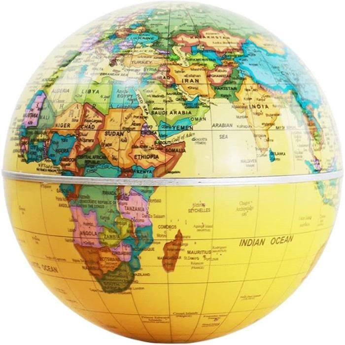 Globe Terrestre Rotation Magnétique Globe 5.5In Diamètre World Globe ...