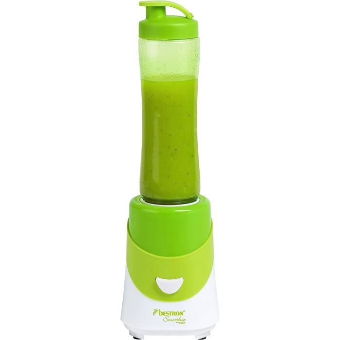 Blender À Smoothie Avec Bol MélangeurGobelet, 600 Ml, 300 W, Vert[H637