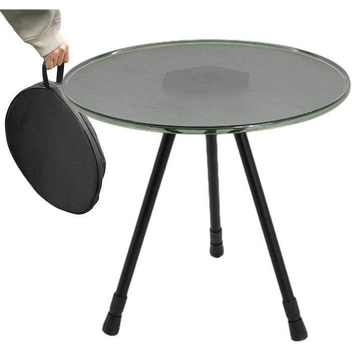 WilTec Table de Camping Pliante Table Portable Pliable Légère Extérieur
