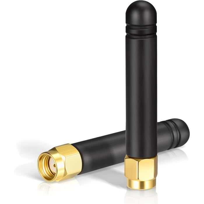 RP-SMA WiFi Antenna – Dual Band 2.4GHz / 5GHz For Wireless Routers & Cards (Male Pin)