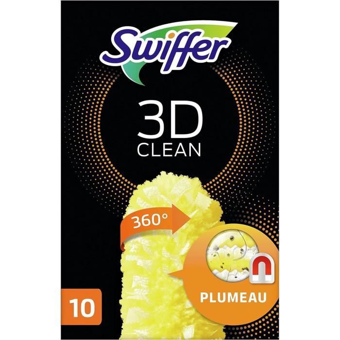 Recharges Swiffer Duster Febreze - 9 Lingettes Attrape-Poussière - Pour Plumeau Télescopique Recharge Attrape Poussière