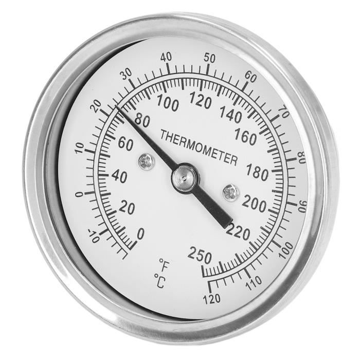 Thermomètre Analogique Pour Four - Jauge à Aiguille 500°C, Cadran 69mm En Inox 304, Pour Four à Pain Ou électrique