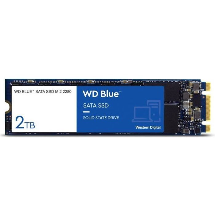 Achat Disque SSD WD Disque dur Blue™ SSD - 3D Nand - Format M.2/2280 - 2To pas cher