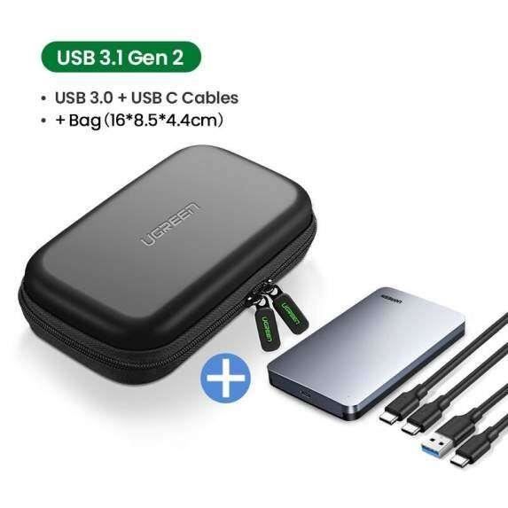 Disque Dur Externe,Disques durs mobiles, 2TB - USB 3.1 Ultra-Mince 2.5 Design métallique HDD