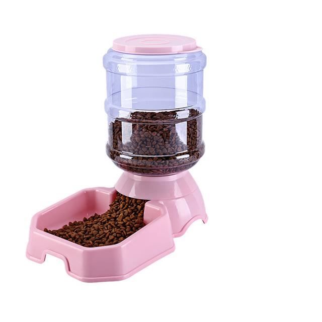 Gamelle pour chien,Pink Food FeederAbreuvoir automatique pour chiens — free download