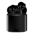 Écouteur Micro casque Oreillette Bluetooth Audio sans fil TWS I7S pour Xiaomi Redmi Note 6 Pro Couleur Noir - Marque Yuan Yuan-1