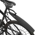 Tbest Garde‑boue de vélo Ensemble de Garde-Boue de Vélo 20‑26po Garde-Boue à Dégagement Rapide Réglable en Plastique de-1