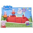 Voiture rouge familiale Peppa Pig - Jouet préscolaire avec figurines Maman Pig et Peppa - dès 3 ans-1
