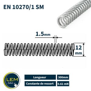 Lot De 5 Ressorts De Compression Acier Inoxydable 304 - 4mm OD, 0.2mm Fil, 50mm Longueur