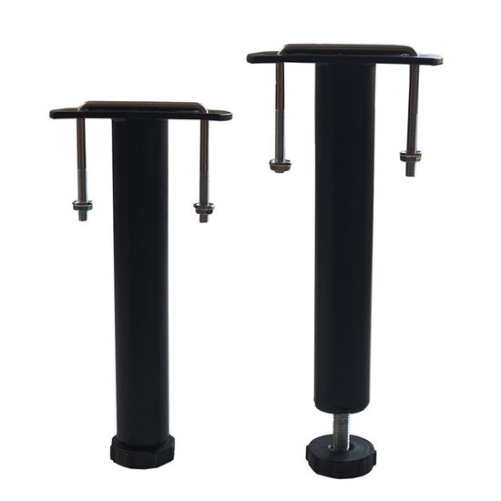 2 pieds de liaison metal h 20 a 32 cm pour sommier metal gris cdiscount maison