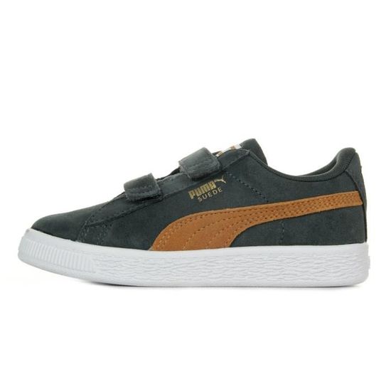 PUMA Baskets Suede Classic Gris Enfants Gris camel Cdiscount Chaussures