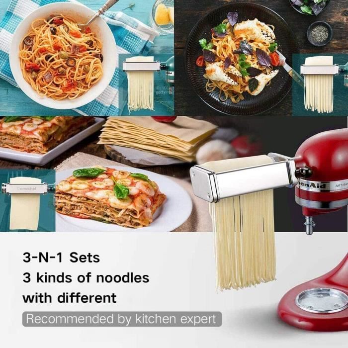 Coupe-pâtes, rouleau à pâtes en acier inoxydable, pour spaghetti