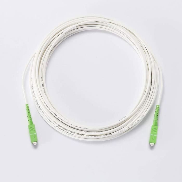 Câble Fibre Optique Orange SFR Bouygues 15m Rallonge/Jarretiere