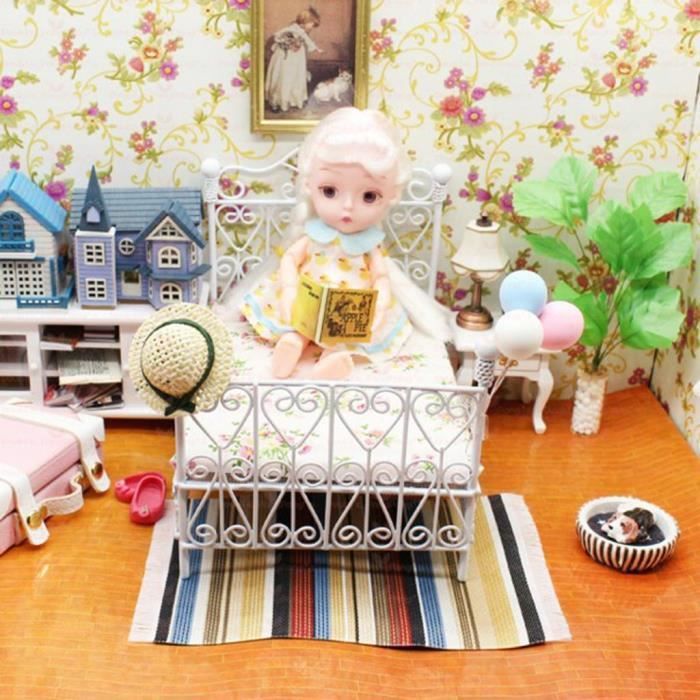Cadre photo maison de poupée miniature fait main : modèle blanc vintage - France