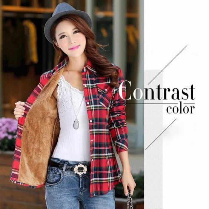 Sweat Polaire Zippé Sherpa Rouge | Temps L