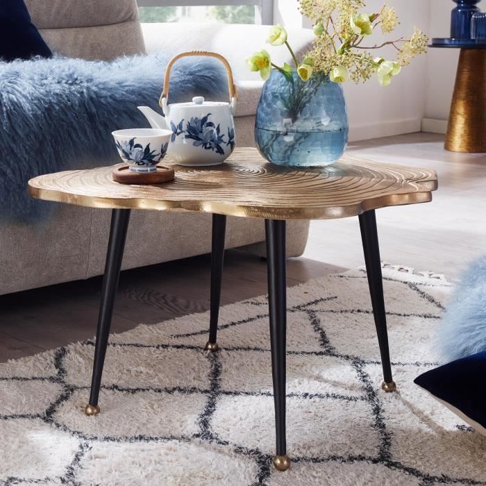 Plateau De Service Décoratif En Bois Rustique Avec Coins En Métal