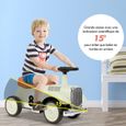 Porteur enfant de 1 à 3 ans voiture avec roues multidirectionnelles 60x27x35 cm cyan-2