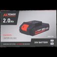 Batterie Rapide AX Power 20 Volts | 2,0 Ah Chargeur Outils Compatible FERM-2