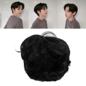 Toupet Pour Hommes - Court, Confortable Et Respirant - Perruque Cheveux Naturels - Taille Ajustable