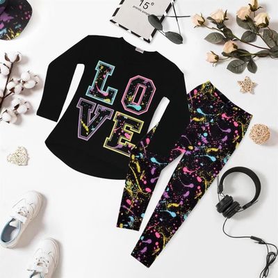 Ensemble Automne Enfant Xeadoffubio - Sweat à Capuche Et Pantalon Survêtement Couleurs Contrastées