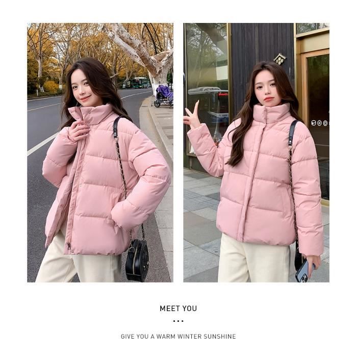 Manteau Doudoune Hiver Femme - Léger, Chaud, Capuche, Pliable - Parka Courte Oversize Pour Randonnée - 10