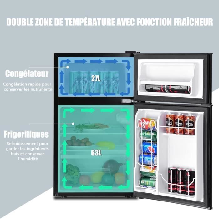 Mini Réfrigérateur Rétro RCD50WH1RT - 47L - 41dB - Blanc