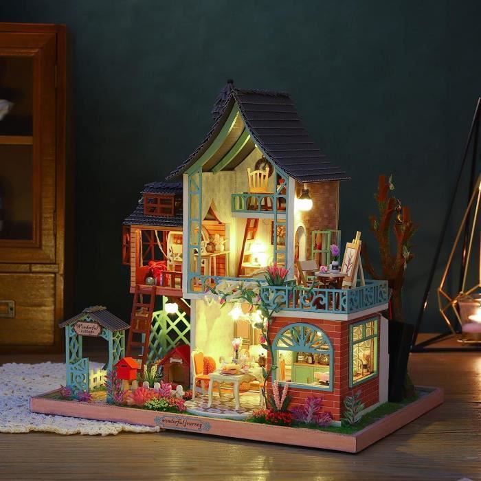 Cuteefun Maquette Maison Miniature pour Adulte à Construire, DIY Maison de  Poupée Miniature Bois en Kit avec Meubles Musique Out66 - Cdiscount Jeux -  Jouets