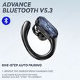 Écouteurs sans fil Lenovo XT80 Bluetooth 5.3, véritables écouteurs avec bouton micro, contrôle, r&eacute-3