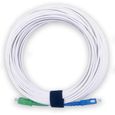 Elfcam - 10 Mètres Câble à Fibre Optique Pour Freebox Free, Blanc-3